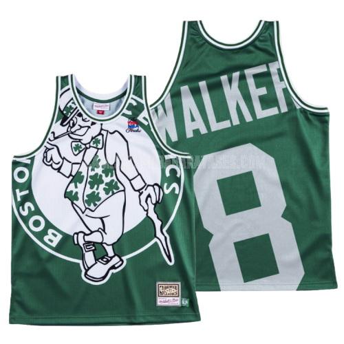 camiseta kemba walker de la boston celtics 8 verde big face hombres
