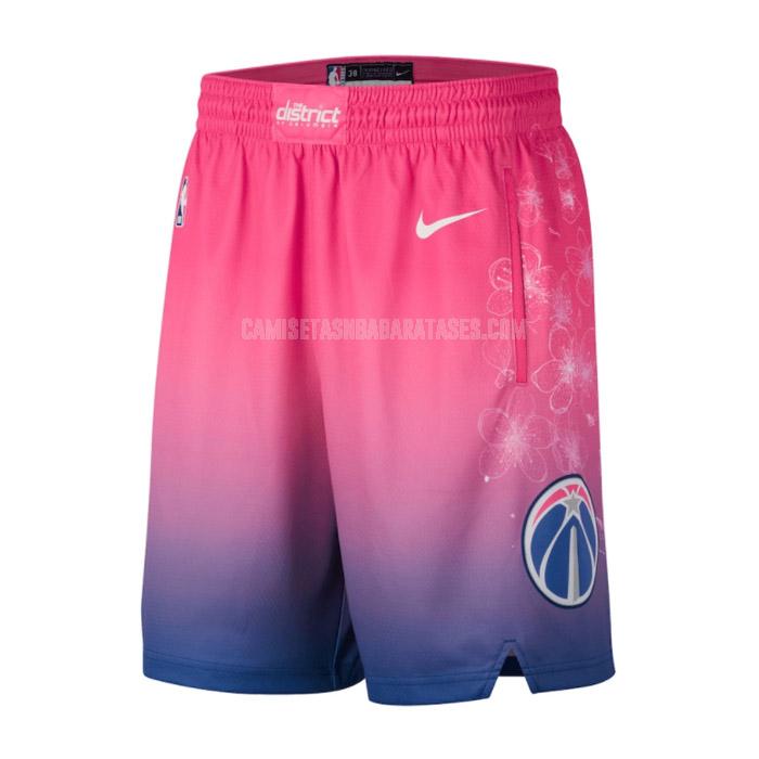 pantalones cortos de baloncesto de la washington wizards rosado city edition 2023