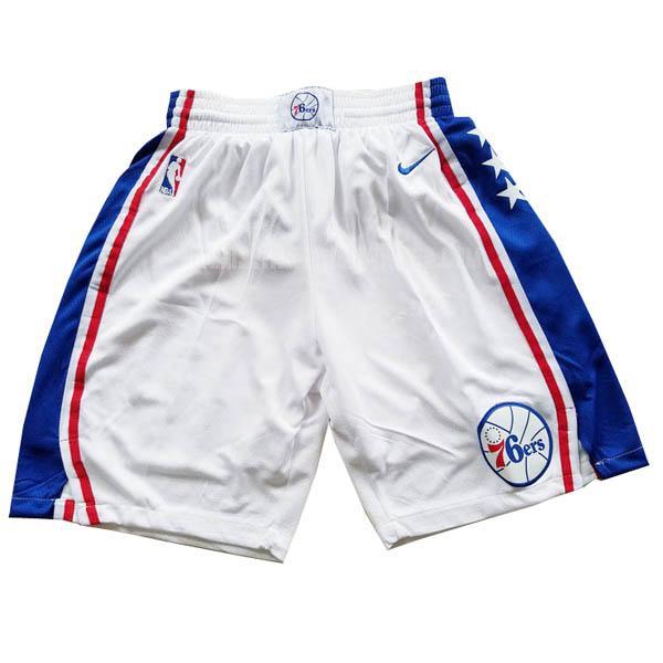 pantalones cortos nba de la philadelphia 76ers blanco